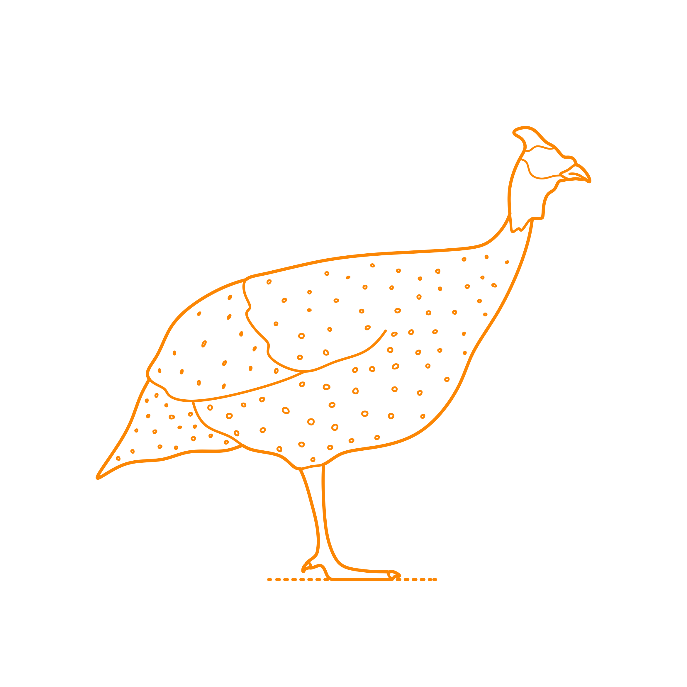 Animals Gamefowl Helmeted Guineafowl Stencil Svg Vector Free Vectors